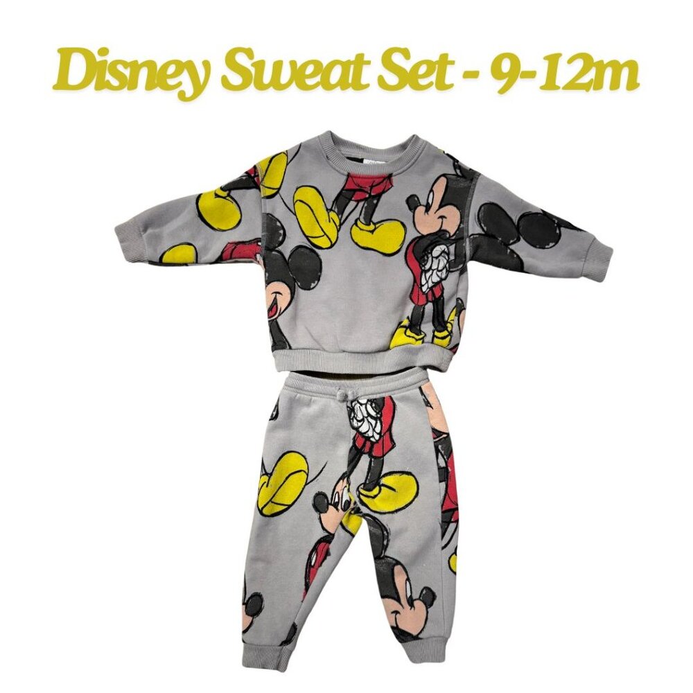 Disney for Zara  - Mickey Mouse - Sweat Set - 9-12 Months